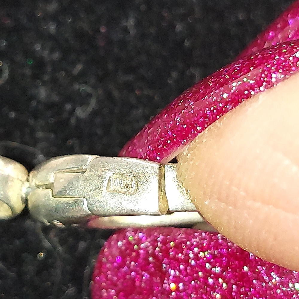 Gucci Interlocking Double G Logo Pendant Necklace In Sterling Silver! - Picture 4 of 6
